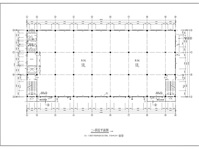 四层厂房建筑 方案图 工业建筑