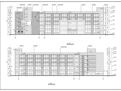 五层制衣厂研发楼建筑建筑施工图 工业建筑