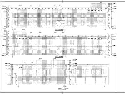 现代产品加工厂房建筑 施工图 工业建筑