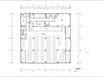 学校食堂平立剖面 施工图