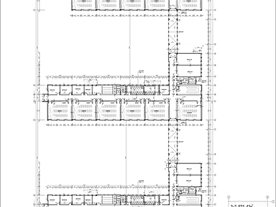 中学平立剖面 施工图