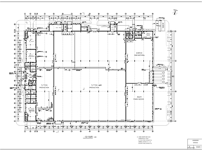 某塑料加工厂房建筑及装修 施工图 工业建筑