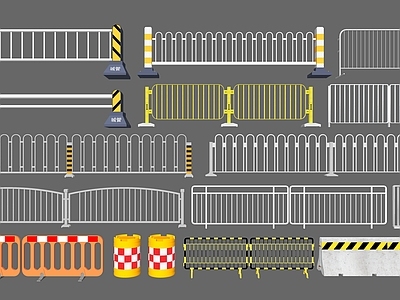 现代公路防撞围栏 交通配件 人行道隔离墩 市政隔离栏 人车分流