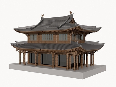 中式寺庙建筑