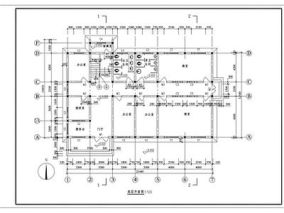 教学楼建筑 平面图