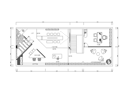 150m²设计工作室平面图