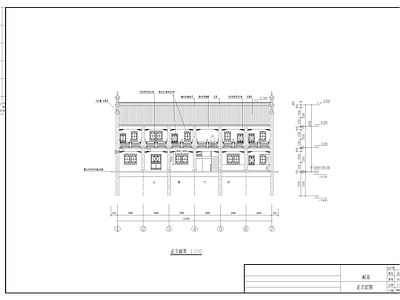 寺庙厢房 施工图 古建