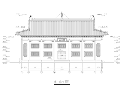 洗心禅寺 天王殿 施工图 古建