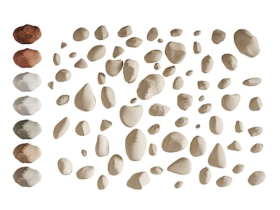 现代石头 石子 岩石 石块 碎石 鹅卵石 景观石