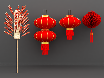 中式灯笼 糖葫芦 挂饰 吊坠 过年 小吃 灯笼 红灯笼 彩灯 节日灯彩
