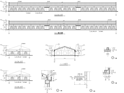 单层排架塑料加工车间厂房工业建筑 施工图 产业园建筑