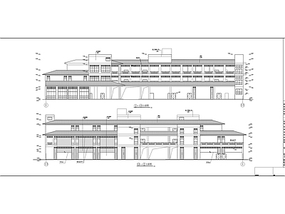 别墅式厂房建筑 施工图 工业建筑