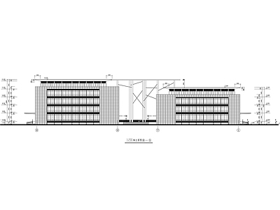 孵化园建筑 施工图 工业建筑