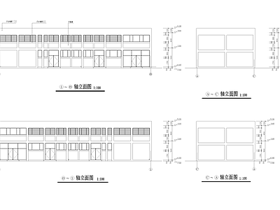 二层动力车间厂房工业建筑 施工图 产业园建筑