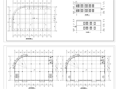 二层工业厂房车间建筑 施工图 产业园建筑