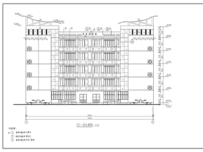 小学科技综合楼建筑图纸 施工图