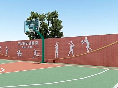现代校园运动文化墙
