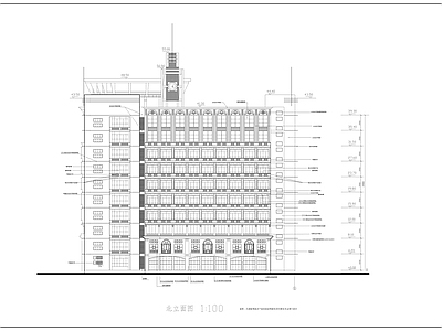 大学高层教学综合楼建筑 施工图