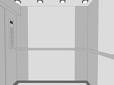 现代企业电梯间