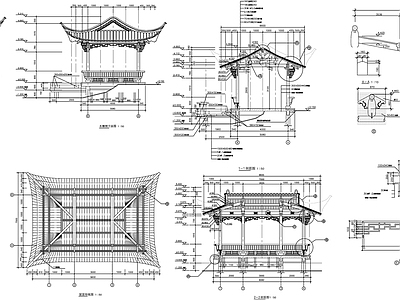 仿古水榭 施工详图
