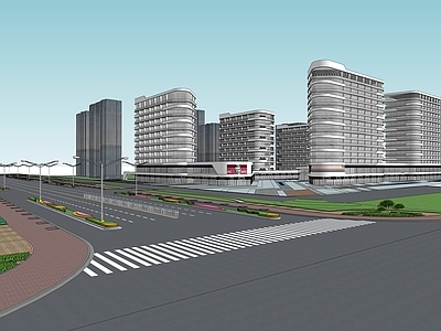 现代城市道路景观综合体