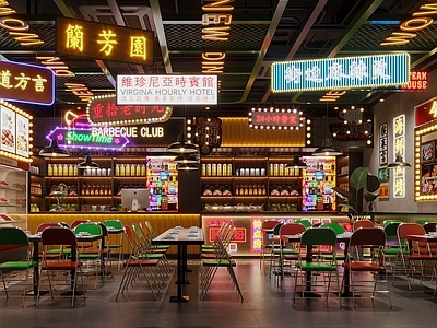 现代港式复古餐厅