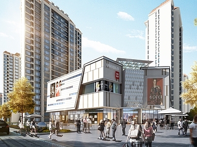 现代风格商场建筑mall