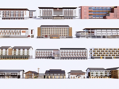 新中式医疗建筑 养老院建筑 老年公寓宿舍 康养中心 疗养院 养老中心