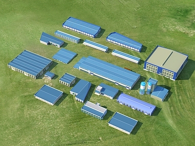 现代钢构厂房建筑