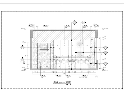 缤悦酒店标间客房户型 施工图 客房