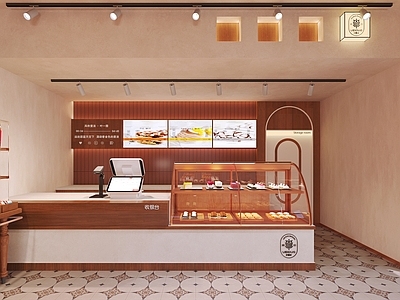 现代中古风烘焙面包店