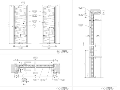 工程地面吊顶墙体节点 施工图 建筑通用节点 建筑工程节点