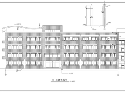 红旗小学教学楼建筑 施工图