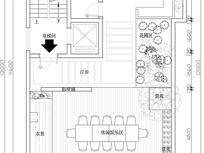 屋顶花园平面图