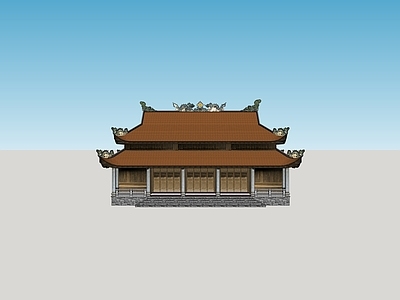 中式寺庙建筑