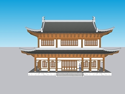 中式唐代寺庙建筑