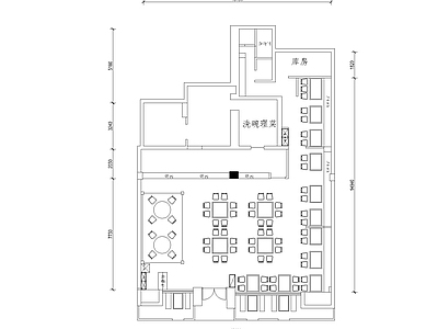 200平简约中餐厅设计