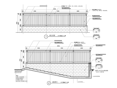 自行车出入口廊架 施工图