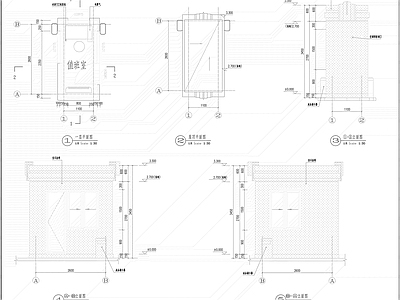 门卫室建筑详图 施工图