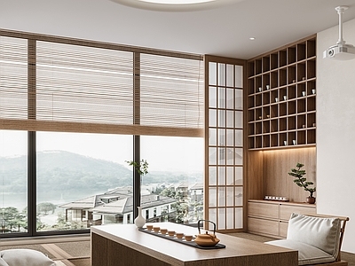新中式茶室包厢