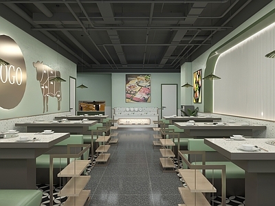 现代火锅店