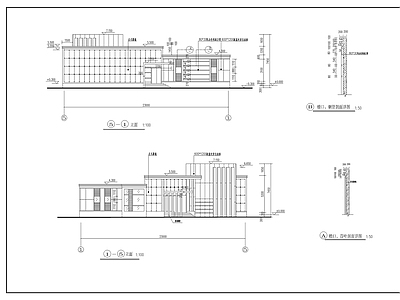 网球休息室建筑 施工图 建筑