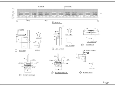 某工业厂生产车间建筑 施工图 工业建筑 产业园建筑