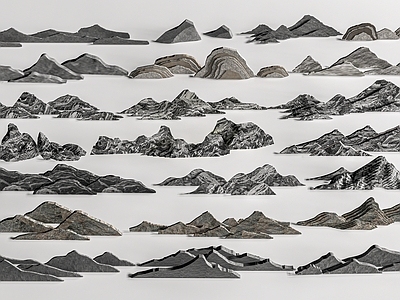 新中式景观石 假山片石