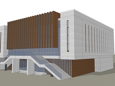 现代展览馆建筑