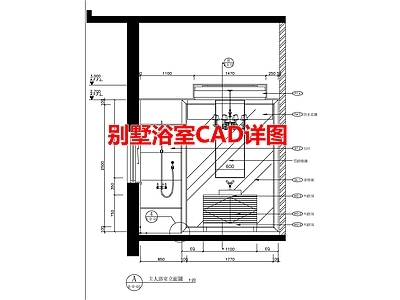 别墅浴室室内 施工图