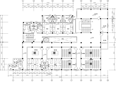 中医院科教楼 煎药房建筑 施工图