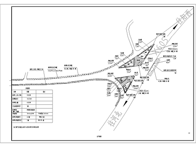 镇区道路入口处改造 施工图