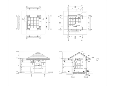 岗亭详图 施工图