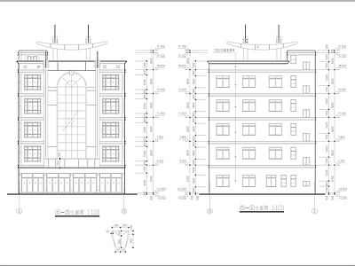 广播电视办公楼建筑 施工图